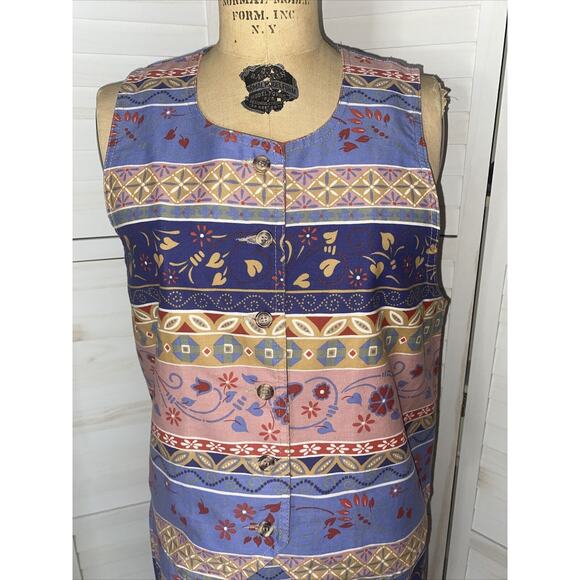 Vintage 1970s/1980s Vivaldi Jeanswear Vest Skirt Size Medium. Flawless USA Made - Picture 2 of 9